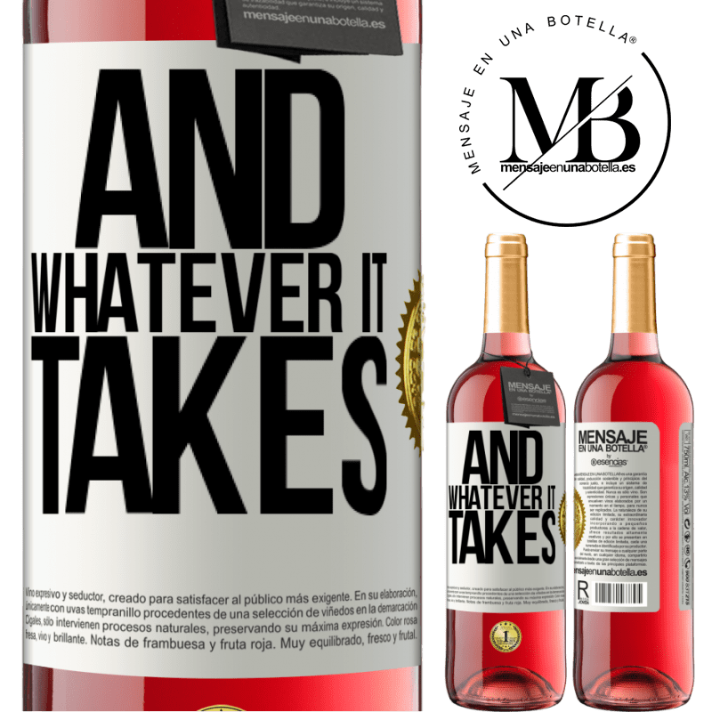 24,95 € Free Shipping | Rosé Wine ROSÉ Edition And whatever it takes White Label. Customizable label Young wine Harvest 2021 Tempranillo