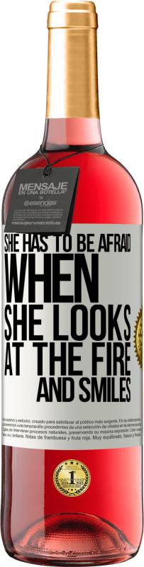 29,95 € | Rosé Wine ROSÉ Edition She has to be afraid when she looks at the fire and smiles White Label. Customizable label Young wine Harvest 2024 Tempranillo