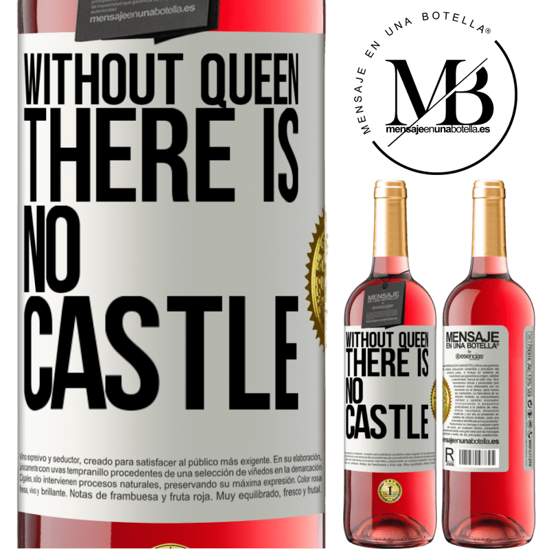 29,95 € Free Shipping | Rosé Wine ROSÉ Edition Without queen, there is no castle White Label. Customizable label Young wine Harvest 2024 Tempranillo
