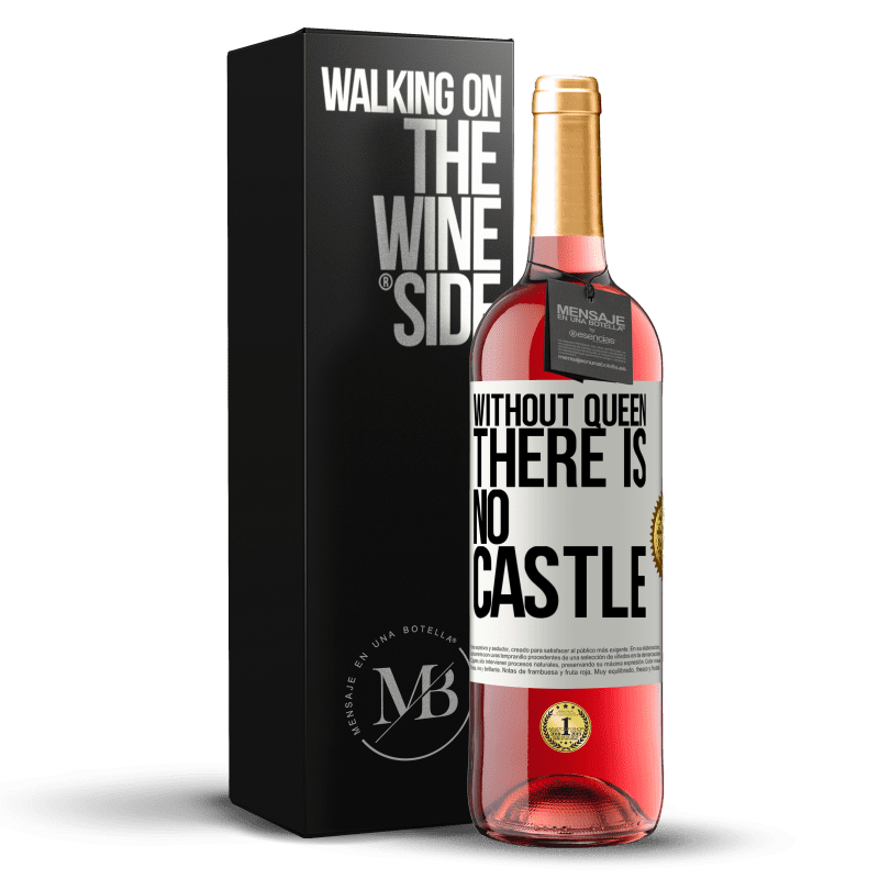 29,95 € Free Shipping | Rosé Wine ROSÉ Edition Without queen, there is no castle White Label. Customizable label Young wine Harvest 2023 Tempranillo