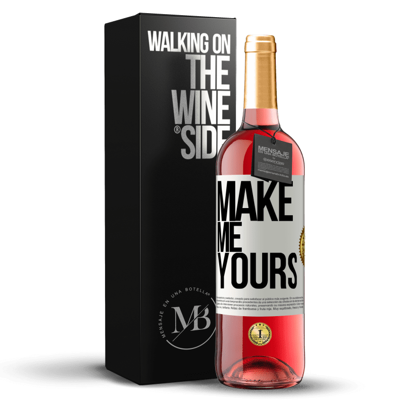 24,95 € Free Shipping | Rosé Wine ROSÉ Edition Make me yours White Label. Customizable label Young wine Harvest 2021 Tempranillo