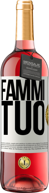 29,95 € | Vino rosato Edizione ROSÉ Fammi tuo Etichetta Bianca. Etichetta personalizzabile Vino giovane Raccogliere 2024 Tempranillo