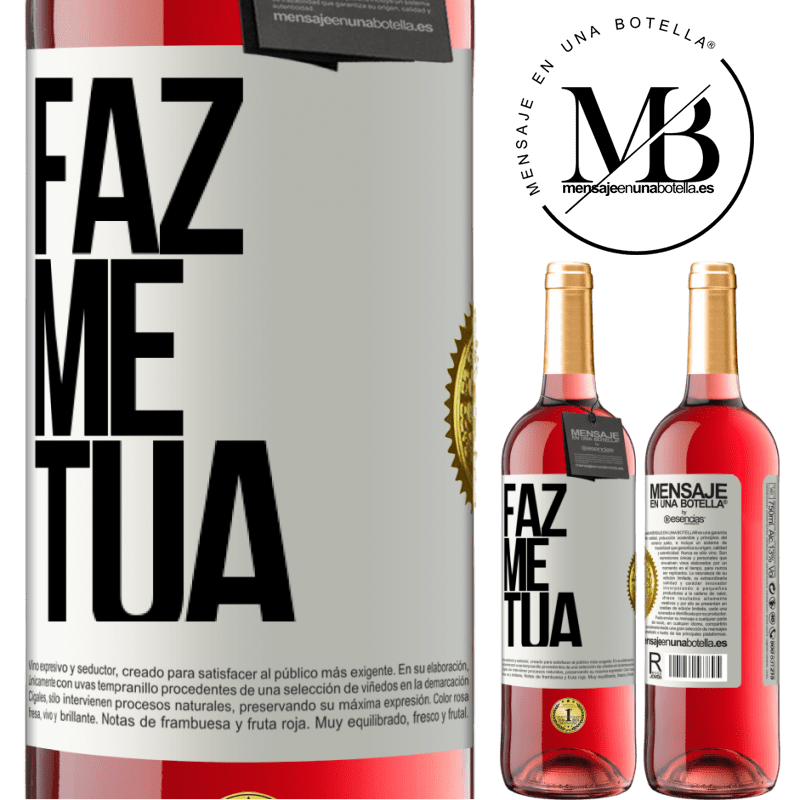 29,95 € Envio grátis | Vinho rosé Edição ROSÉ Faz me tua Etiqueta Branca. Etiqueta personalizável Vinho jovem Colheita 2024 Tempranillo