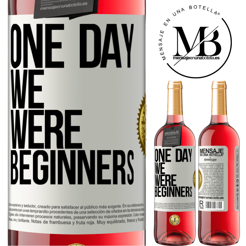 29,95 € Free Shipping | Rosé Wine ROSÉ Edition One day we were beginners White Label. Customizable label Young wine Harvest 2024 Tempranillo