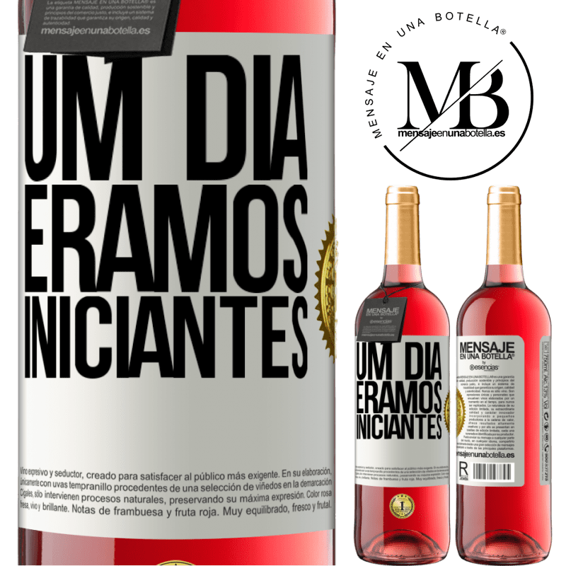29,95 € Envio grátis | Vinho rosé Edição ROSÉ Um dia éramos iniciantes Etiqueta Branca. Etiqueta personalizável Vinho jovem Colheita 2024 Tempranillo