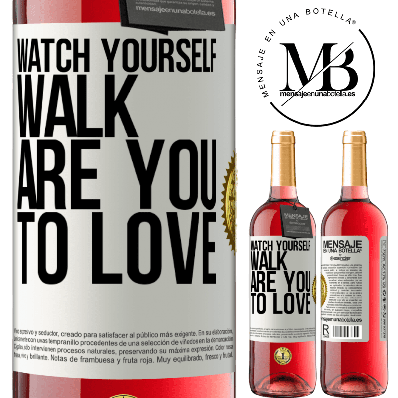 29,95 € Free Shipping | Rosé Wine ROSÉ Edition Watch yourself walk. Are you to love White Label. Customizable label Young wine Harvest 2022 Tempranillo