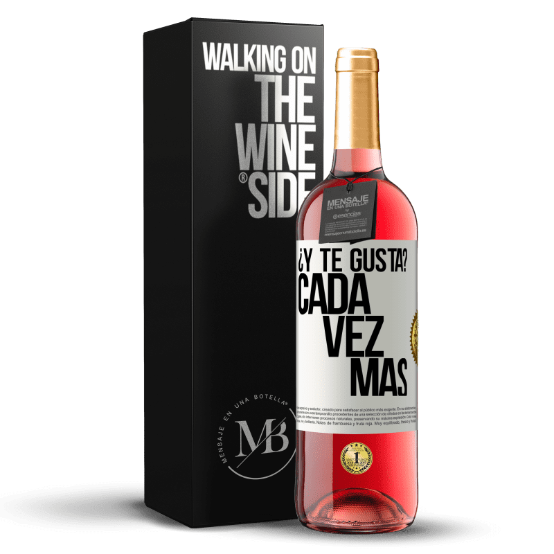 29,95 € Envío gratis | Vino Rosado Edición ROSÉ ¿Y te gusta? Cada vez más Etiqueta Blanca. Etiqueta personalizable Vino joven Cosecha 2024 Tempranillo