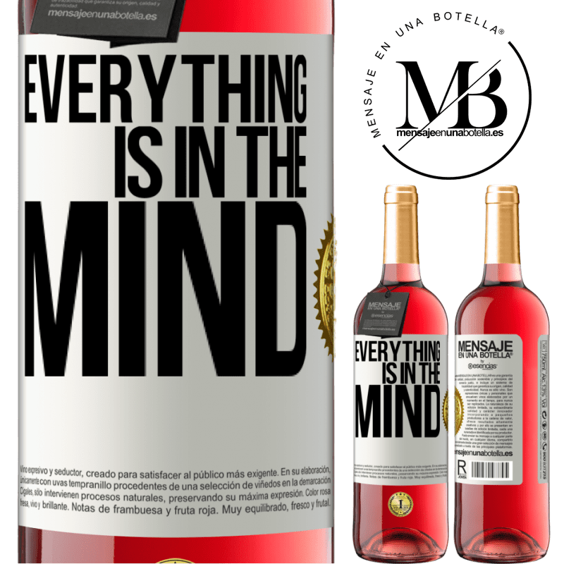 29,95 € Free Shipping | Rosé Wine ROSÉ Edition Everything is in the mind White Label. Customizable label Young wine Harvest 2022 Tempranillo