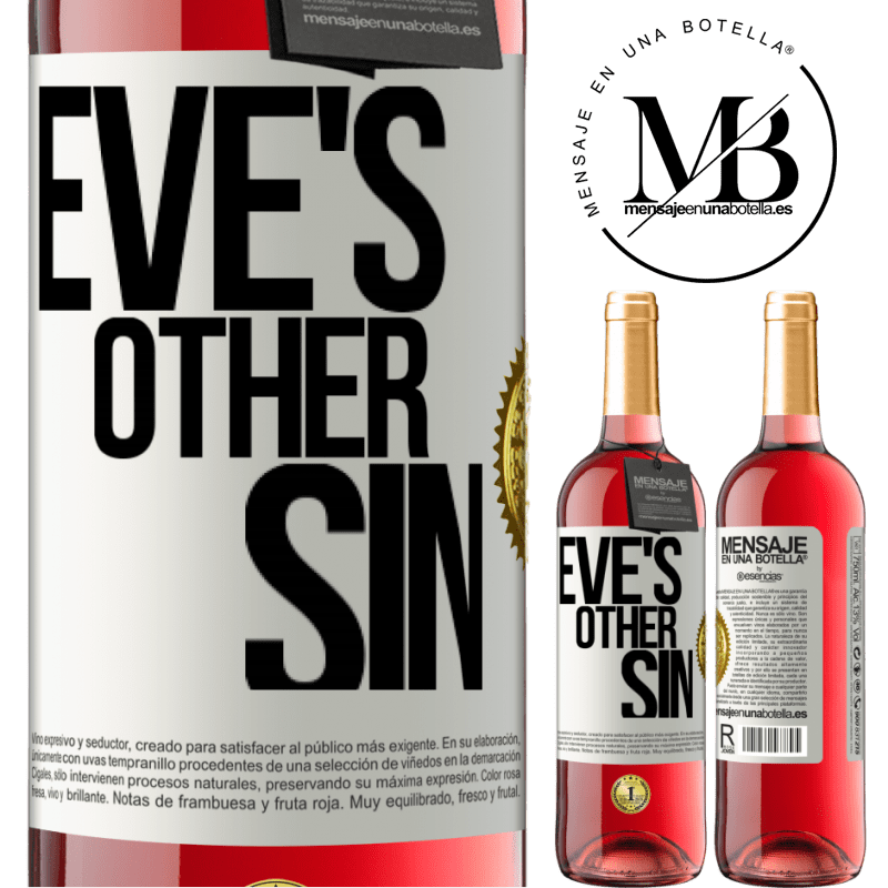 24,95 € Free Shipping | Rosé Wine ROSÉ Edition Eve's other sin White Label. Customizable label Young wine Harvest 2021 Tempranillo