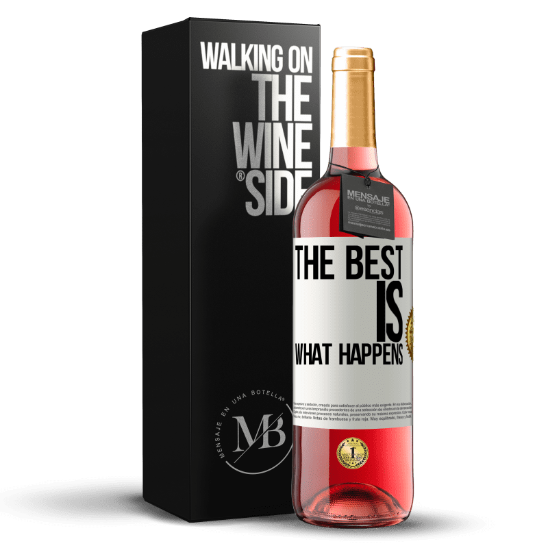 29,95 € Free Shipping | Rosé Wine ROSÉ Edition The best is what happens White Label. Customizable label Young wine Harvest 2023 Tempranillo