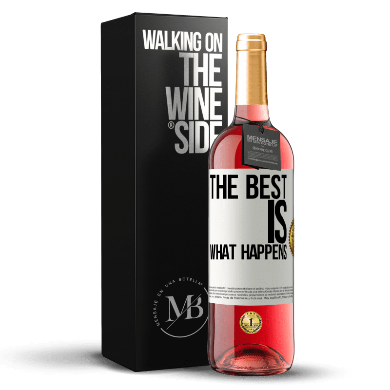 29,95 € Free Shipping | Rosé Wine ROSÉ Edition The best is what happens White Label. Customizable label Young wine Harvest 2024 Tempranillo