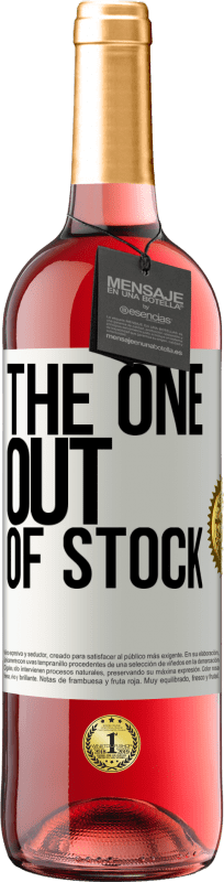 29,95 € | ロゼワイン ROSÉエディション The one out of stock ホワイトラベル. カスタマイズ可能なラベル 若いワイン 収穫 2023 Tempranillo
