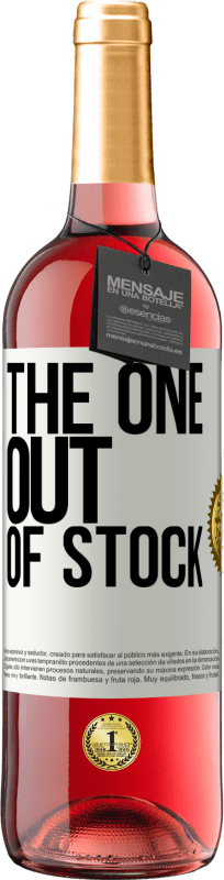 29,95 € | Розовое вино Издание ROSÉ The one out of stock Белая этикетка. Настраиваемая этикетка Молодое вино Урожай 2023 Tempranillo