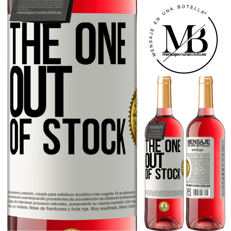29,95 € Free Shipping | Rosé Wine ROSÉ Edition The one out of stock White Label. Customizable label Young wine Harvest 2021 Tempranillo