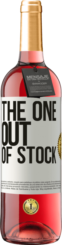 29,95 € | Roséwein ROSÉ Ausgabe The one out of stock Weißes Etikett. Anpassbares Etikett Junger Wein Ernte 2023 Tempranillo