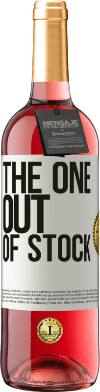 29,95 € Kostenloser Versand | Roséwein ROSÉ Ausgabe The one out of stock Weißes Etikett. Anpassbares Etikett Junger Wein Ernte 2025 Tempranillo