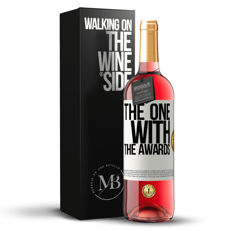 29,95 € Бесплатная доставка | Розовое вино Издание ROSÉ The one with the awards Белая этикетка. Настраиваемая этикетка Молодое вино Урожай 2024 Tempranillo