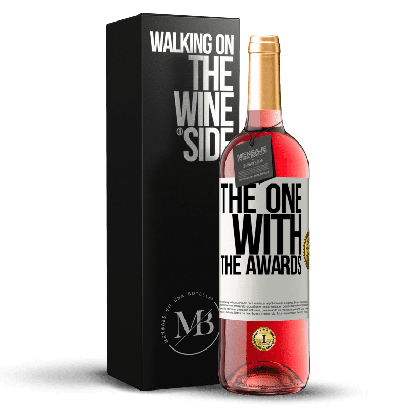 29,95 € Бесплатная доставка | Розовое вино Издание ROSÉ The one with the awards Белая этикетка. Настраиваемая этикетка Молодое вино Урожай 2025 Tempranillo