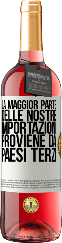 29,95 € | Vino rosato Edizione ROSÉ La maggior parte delle nostre importazioni proviene da paesi terzi Etichetta Bianca. Etichetta personalizzabile Vino giovane Raccogliere 2024 Tempranillo