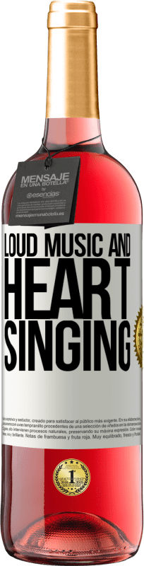 29,95 € | Rosé Wine ROSÉ Edition The loud music and the heart singing White Label. Customizable label Young wine Harvest 2023 Tempranillo