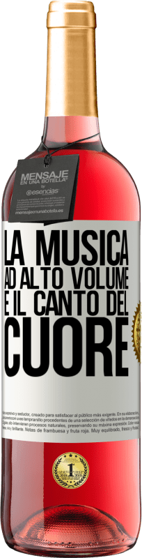 29,95 € | Vino rosato Edizione ROSÉ La musica ad alto volume e il canto del cuore Etichetta Bianca. Etichetta personalizzabile Vino giovane Raccogliere 2025 Tempranillo
