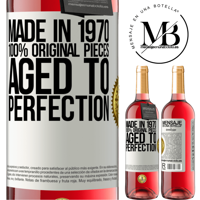 24,95 € Free Shipping | Rosé Wine ROSÉ Edition Made in 1970, 100% original pieces. Aged to perfection White Label. Customizable label Young wine Harvest 2021 Tempranillo