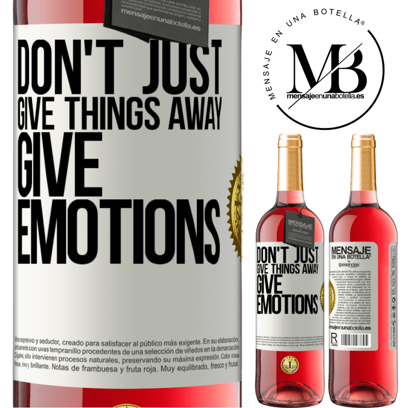 29,95 € Free Shipping | Rosé Wine ROSÉ Edition Don't just give things away, give emotions White Label. Customizable label Young wine Harvest 2022 Tempranillo