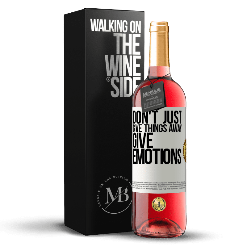 29,95 € Free Shipping | Rosé Wine ROSÉ Edition Don't just give things away, give emotions White Label. Customizable label Young wine Harvest 2022 Tempranillo