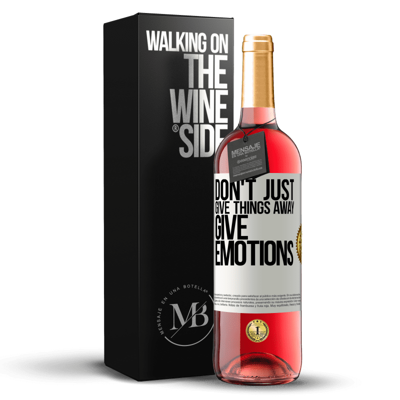 29,95 € Free Shipping | Rosé Wine ROSÉ Edition Don't just give things away, give emotions White Label. Customizable label Young wine Harvest 2023 Tempranillo