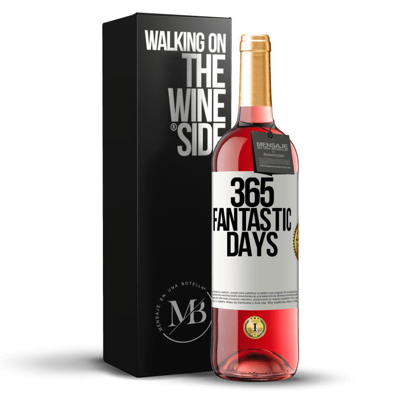 29,95 € Free Shipping | Rosé Wine ROSÉ Edition 365 fantastic days White Label. Customizable label Young wine Harvest 2022 Tempranillo