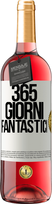 29,95 € | Vino rosato Edizione ROSÉ 365 giorni fantastici Etichetta Bianca. Etichetta personalizzabile Vino giovane Raccogliere 2025 Tempranillo