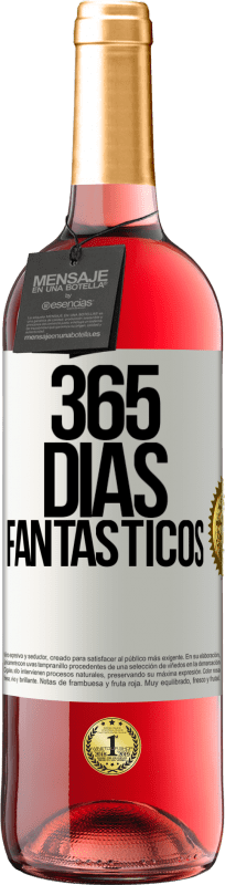 29,95 € | Vinho rosé Edição ROSÉ 365 dias fantásticos Etiqueta Branca. Etiqueta personalizável Vinho jovem Colheita 2023 Tempranillo
