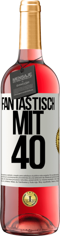 29,95 € | Roséwein ROSÉ Ausgabe Fantastisch mit 40 Weißes Etikett. Anpassbares Etikett Junger Wein Ernte 2023 Tempranillo
