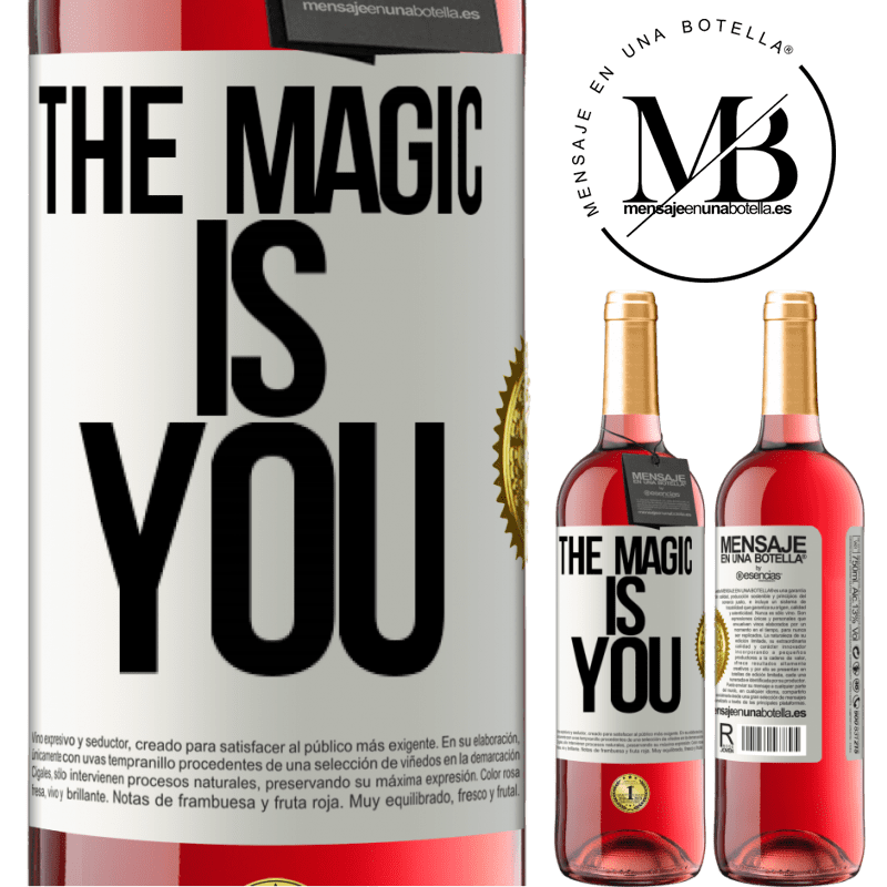 24,95 € Free Shipping | Rosé Wine ROSÉ Edition The magic is you White Label. Customizable label Young wine Harvest 2021 Tempranillo