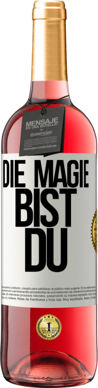 29,95 € | Roséwein ROSÉ Ausgabe Die Magie bist du Weißes Etikett. Anpassbares Etikett Junger Wein Ernte 2023 Tempranillo