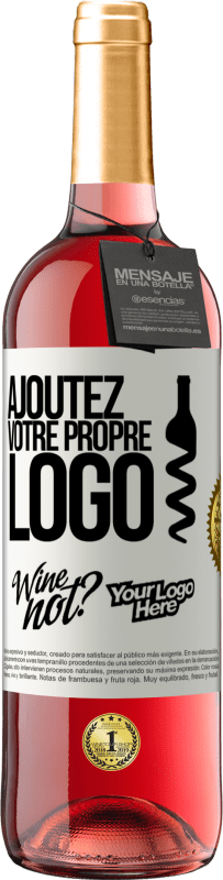 29,95 € | Vin rosé Édition ROSÉ Ajoutez votre propre logo Étiquette Blanche. Étiquette personnalisable Vin jeune Récolte 2024 Tempranillo