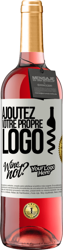 29,95 € | Vin rosé Édition ROSÉ Ajoutez votre propre logo Étiquette Blanche. Étiquette personnalisable Vin jeune Récolte 2025 Tempranillo
