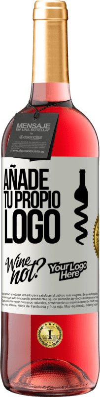 29,95 € | Vino Rosado Edición ROSÉ Añade tu propio logo Etiqueta Blanca. Etiqueta personalizable Vino joven Cosecha 2023 Tempranillo