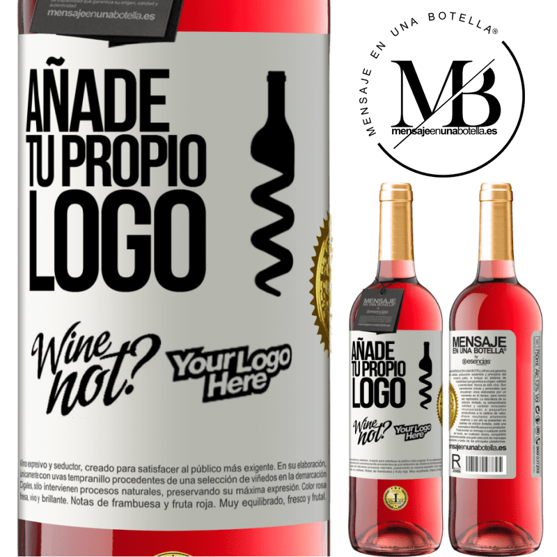 29,95 € Envío gratis | Vino Rosado Edición ROSÉ Añade tu propio logo Etiqueta Blanca. Etiqueta personalizable Vino joven Cosecha 2024 Tempranillo