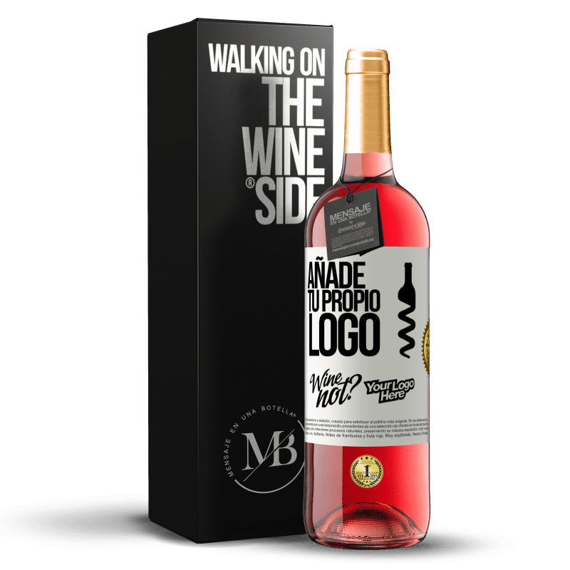 29,95 € Envío gratis | Vino Rosado Edición ROSÉ Añade tu propio logo Etiqueta Blanca. Etiqueta personalizable Vino joven Cosecha 2024 Tempranillo