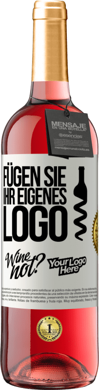 29,95 € | Roséwein ROSÉ Ausgabe Füge dein eigenes Logo hinzu Weißes Etikett. Anpassbares Etikett Junger Wein Ernte 2023 Tempranillo