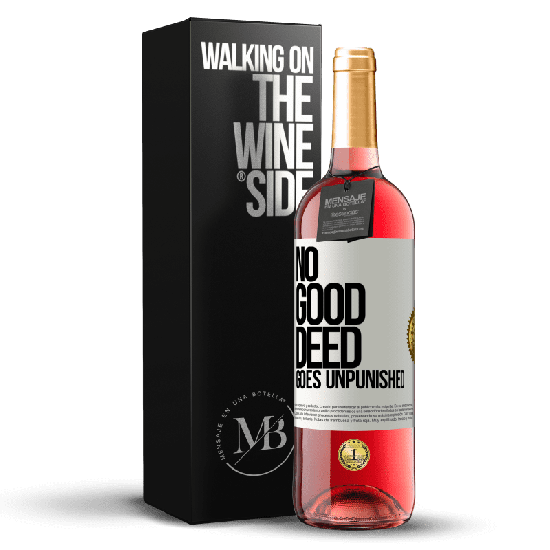29,95 € Free Shipping | Rosé Wine ROSÉ Edition No good deed goes unpunished White Label. Customizable label Young wine Harvest 2023 Tempranillo