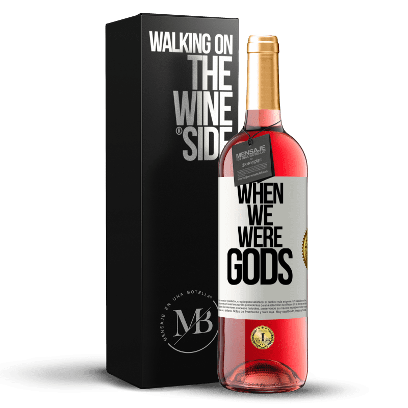 29,95 € Free Shipping | Rosé Wine ROSÉ Edition When we were gods White Label. Customizable label Young wine Harvest 2023 Tempranillo