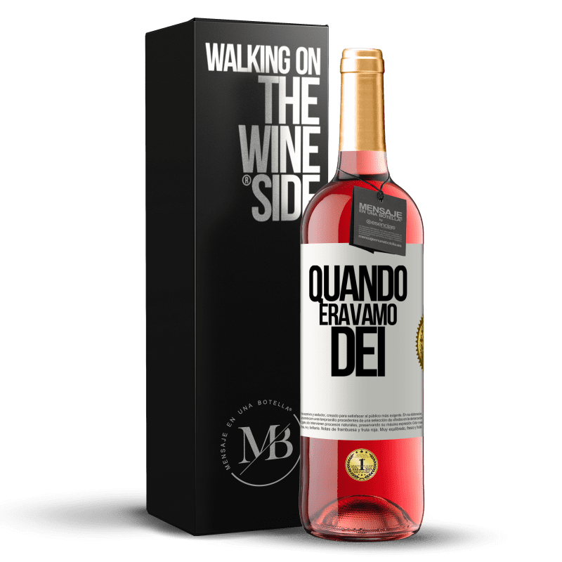 29,95 € Spedizione Gratuita | Vino rosato Edizione ROSÉ Quando eravamo dei Etichetta Bianca. Etichetta personalizzabile Vino giovane Raccogliere 2025 Tempranillo