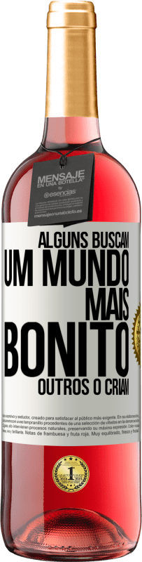 29,95 € | Vinho rosé Edição ROSÉ Alguns buscam um mundo mais bonito, outros o criam Etiqueta Branca. Etiqueta personalizável Vinho jovem Colheita 2024 Tempranillo