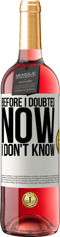 «Раньше я сомневался, теперь не знаю» Издание ROSÉ