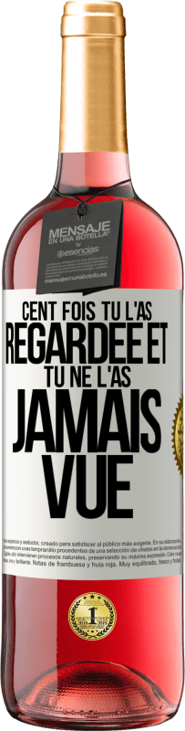29,95 € Envoi gratuit | Vin rosé Édition ROSÉ Cent fois tu l'as regardée et tu ne l'as jamais vue Étiquette Blanche. Étiquette personnalisable Vin jeune Récolte 2025 Tempranillo