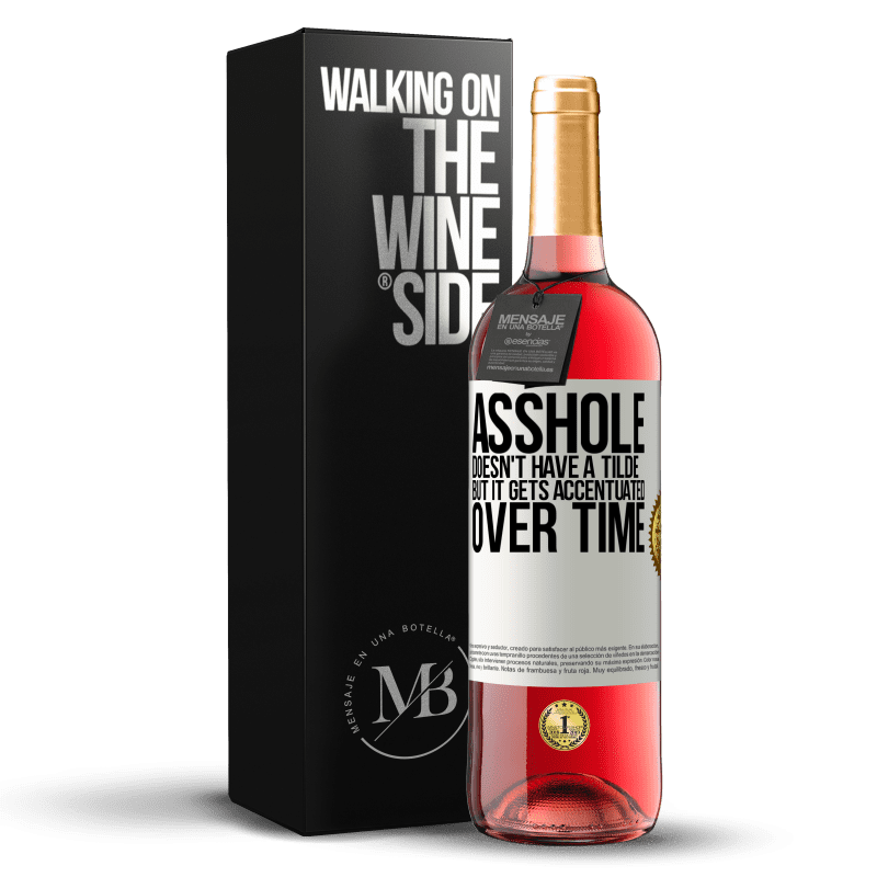 29,95 € Free Shipping | Rosé Wine ROSÉ Edition Asshole doesn't have a tilde, but it gets accentuated over time White Label. Customizable label Young wine Harvest 2023 Tempranillo