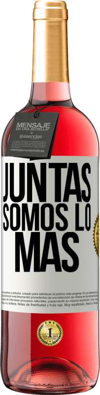 29,95 € Envío gratis | Vino Rosado Edición ROSÉ Juntas somos lo más Etiqueta Blanca. Etiqueta personalizable Vino joven Cosecha 2025 Tempranillo