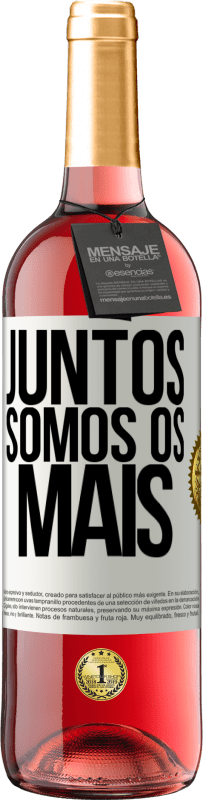 29,95 € | Vinho rosé Edição ROSÉ Juntos somos os mais Etiqueta Branca. Etiqueta personalizável Vinho jovem Colheita 2023 Tempranillo